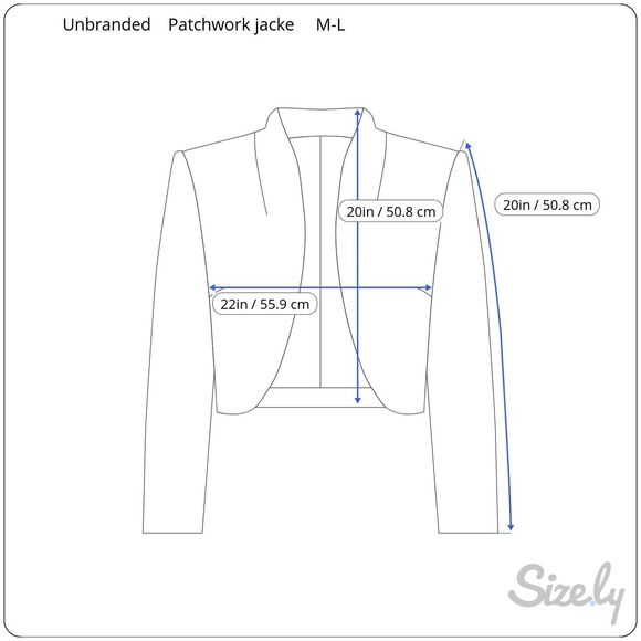 VTG Y2K Patchwork Jacket Boho Festival Unique Aloha Unbranded Fits M-L - Picture 4 of 4